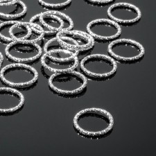 Connective ring (connective), 1.5 × 1.5 cm, (set 100 pcs.), Silver color