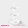 Round Dalyana “Vivien”, 3 tiers, 21.5/18/15 cm, white color, white