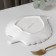 Ceramic serving dish "Rapsodia. Sheet ", 26.5 × 20.5 × 2.5 cm, white color