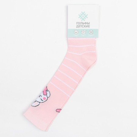 Golphs children's kaftan "bunny", 14-16 cm, pink color-4