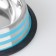 A bowl with a non -slip base with colored stripes, 230 ml, blue