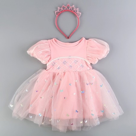 Carnival set "Stylish Princess": rim, dress pink, height 98 cm-4