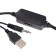 Computer speakers 2.0 Luazon ES-02, Jack 3.5, USB, 0.9 m, black and red
