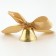 A bell on a pin with a bow for graduation, gold, d = 2.6 cm