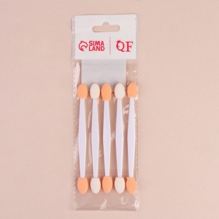 Set of applicators for shadows, bilateral, 5 pcs, 9.5 cm, transparent color-5