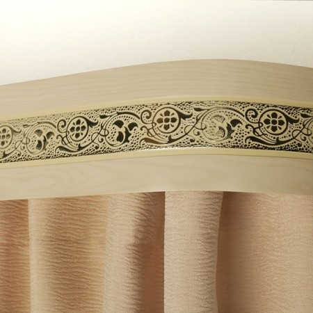 Three -cereal cornice "Ultracompact. Grace gold ", 160 cm, with a decorative bar 7 cm, which-1