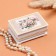 Casket "Tender Peonies", white, 6 × 9 cm, lacquer miniature