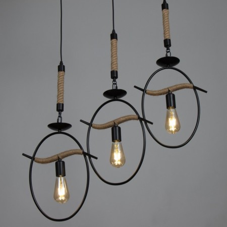 Lamp Bayerlux "Kiott" 3he27 black 28x10x63cm-2