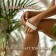 Massage brush for a body made of natural bristles, with a handle, horse hair, smooth