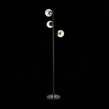 Floor lamp EVOLUCE. Sle154905-03. Lacotta. 3x60 watts, E27, 40x40x164 cm, black color-1