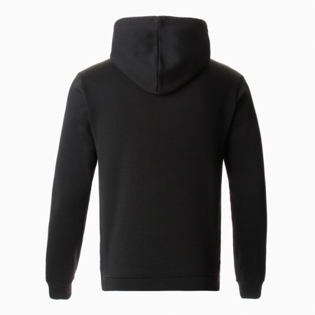Male sweatshirt was laid down, the color is black, size 52-3