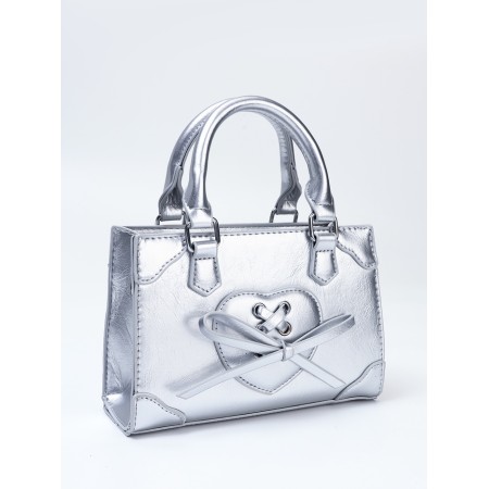 Women's bag, 20*8*14, lightning departure, belt lengths, silver-3