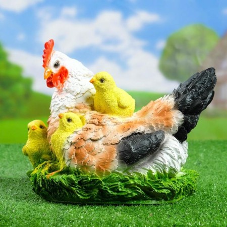 Garden figure "Chicken hen" 27x19x23cm-1