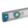 Aluminum level hobbi, skeleton, 3 ampoules, magnet, 200 cm, 1 rotary