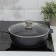 Frying "granite Star", 2.4 l, d = 26 cm, h = 7.5 cm, glass cover, anti -stick coating, black color black