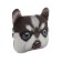 Pillow on the headrest Matech Animals Line, Husky 30 x 25 x 10 cm, brown, white