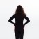 Women's thermal underwear (jumper, leggings) print fox, black color, size 48