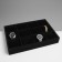 Catch for watches, bracelets, 12 seats, 35 × 24 × 5 cm, black color