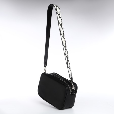 Female Cross-Bodi Bag Textura, Small Size, Black Color-3