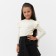 Children's jumper with kaftan wounds, p. 32 (110-116 cm), milk