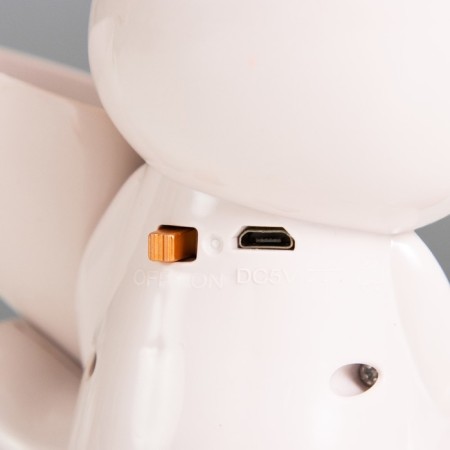 Table lamp with a "Bunny" Zaporik LED 2W 3000K USB AKB Pink 15x14x30 cm-8