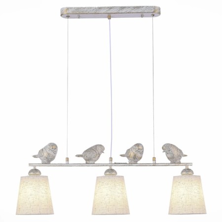 Suspended EVOLUCE lamp. Sle1155-503-03. Lavinia. 3x40 watts, E27, 70x14x26 cm, white color
