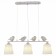 Suspended EVOLUCE lamp. Sle1155-503-03. Lavinia. 3x40 watts, E27, 70x14x26 cm, white color