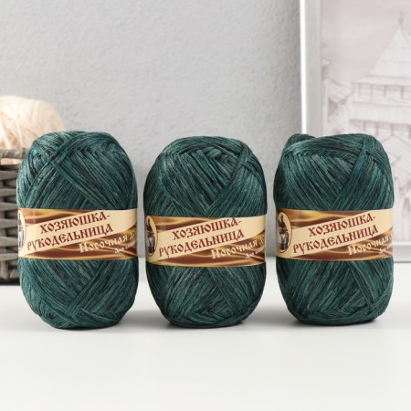 Knitting yarn "Nominal additive" 100% polypropylene 200 ± 20m/50g set 3pcs (green)