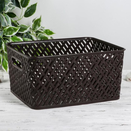 Storage basket "Book", 35 × 29 × 17.5 cm, brown color