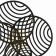 Lamp wall-flowing Mantra Collage, LED, 4500LM, 3000K, 635x170x695 mm, black color black