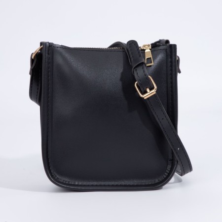 Bag Cross-Bodi with a zipper, black color