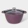 Trendy Style, 4 l, d = 26 cm, glass cover, anti -stick coating, purple color