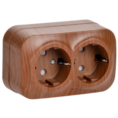 IEK ERH24-K24-16 GLORY, OP, 2 sockets, OP Glory RSSh22-3-CD, 16A, with ground