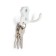 Hook furniture tundra TKD007, two -rod, white color