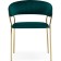 CHARTAL SHAMELIA 1 metal/velor, gold/green 60x52x79 cm