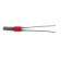 Brush for cleaning hard-to-reach places in the passenger compartment, 18 cm, gray-red
