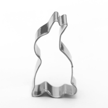 A set of forms for cutting the cookies of the share “angel, bear, Christmas tree, bunny”, 6 objects, silver color-2