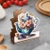 Napkin "kettle with flowers", 14 x 12 x 6 cm