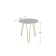 Journal table "Reed Gold 530", 550 × 550 × 550 mm, color white marble