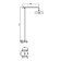Shower mixer Haiba HB2413, two -wound, with the upper tropical watering can
