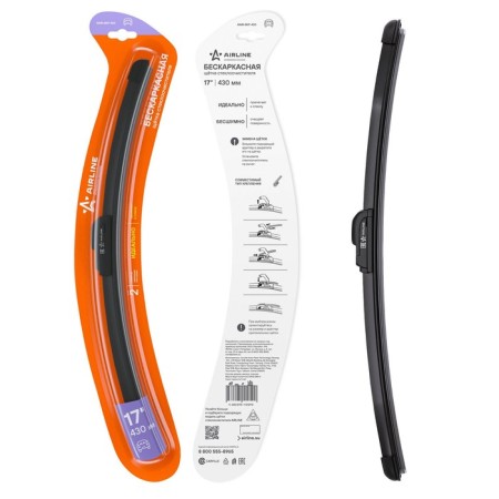 AIRLINE 17 "/ 430 mm upper wiper brush, hook, hook