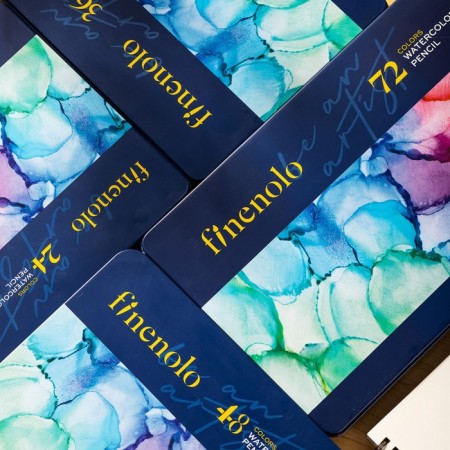 Карандаши акварельные набор 72 цвета, Finenolo, в металлическом пенале-8