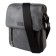 Male bag, lightning department, 2 outer pockets, adjustable belt, gray color