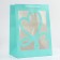 Gift package with a curly window, 25 x 18 x 35 cm, blue