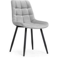 SHELS on a metal frame Chelsea Metal/velor, black/light gray 50x60x80 cm