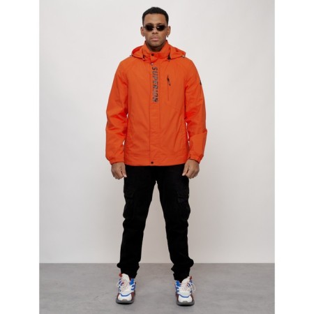 Sports male jacket, size 52, orange color-9