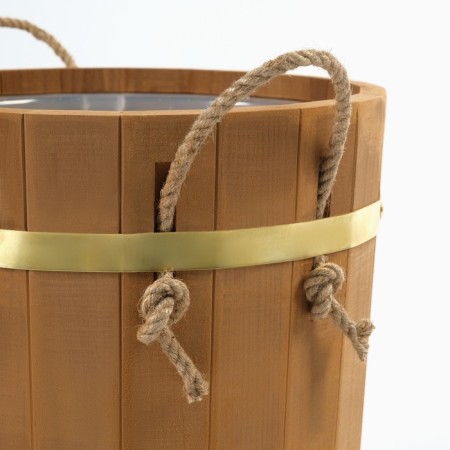 Zaparik 13 liter with a plastic insert, rope handles, brass hoop of thermo linden-6
