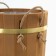 Zaparik 13 liter with a plastic insert, rope handles, brass hoop of thermo linden