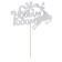 New Year's topper "Happy New Year!", Deer, silver color