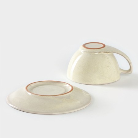 Tea couple ceramic "Shebbi", 2 items: a cup 250 ml, a saucer d = 15 cm-3